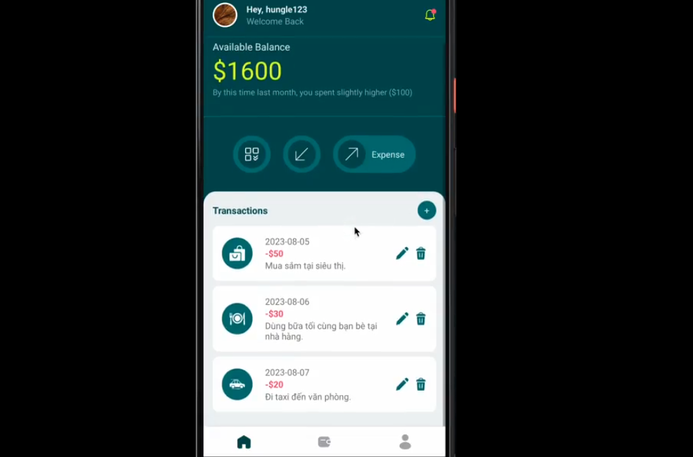 Transactions App